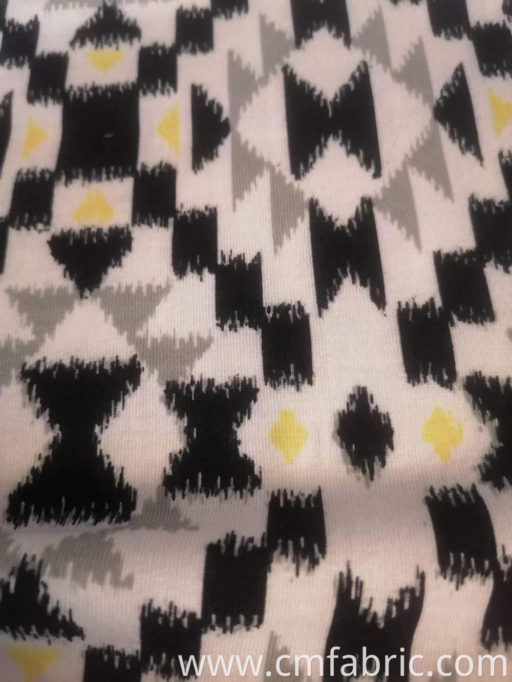 Knitted Spun Polyester Spandex Single Jersey Printed Fabric 3 Jpg